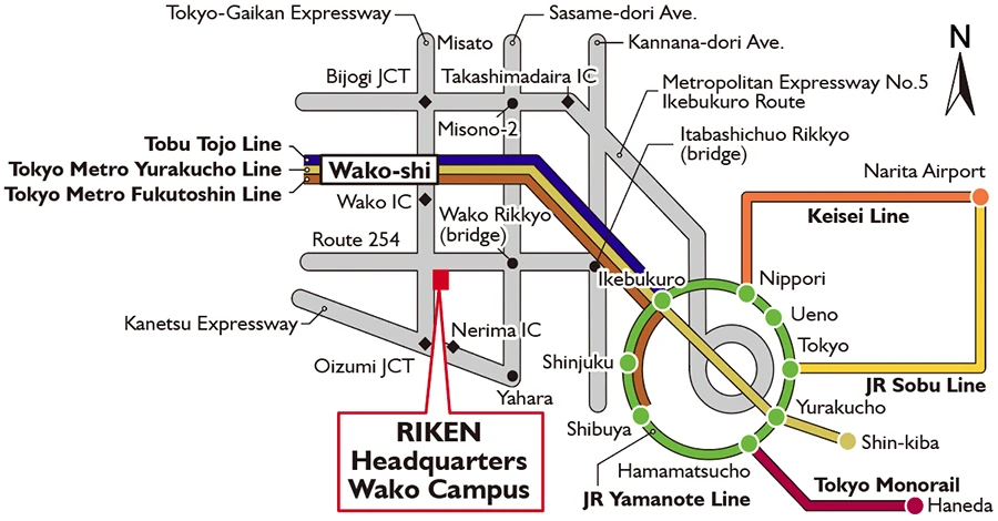 Wako Area Map